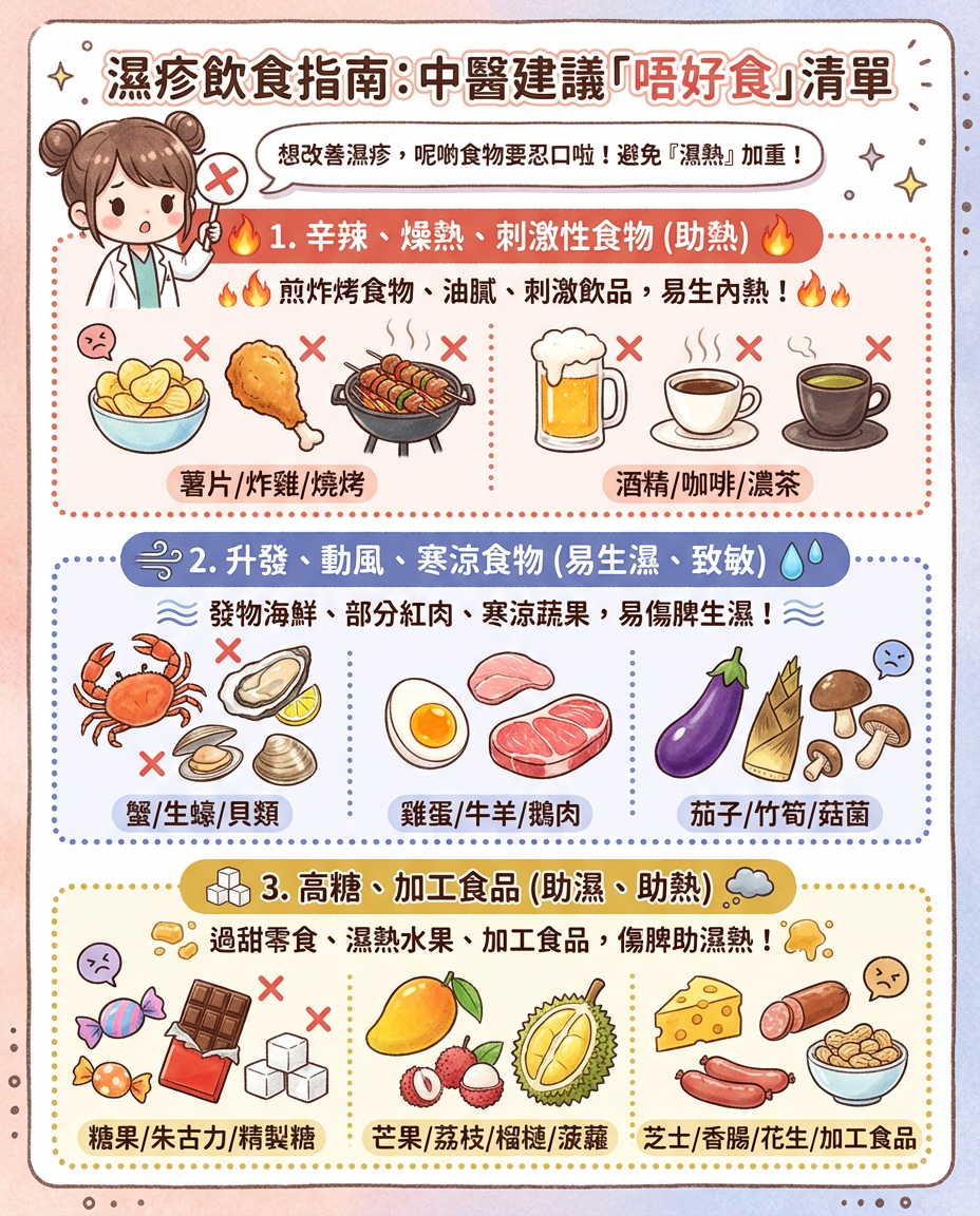 濕疹飲食指南：中醫建議「唔好食」清單