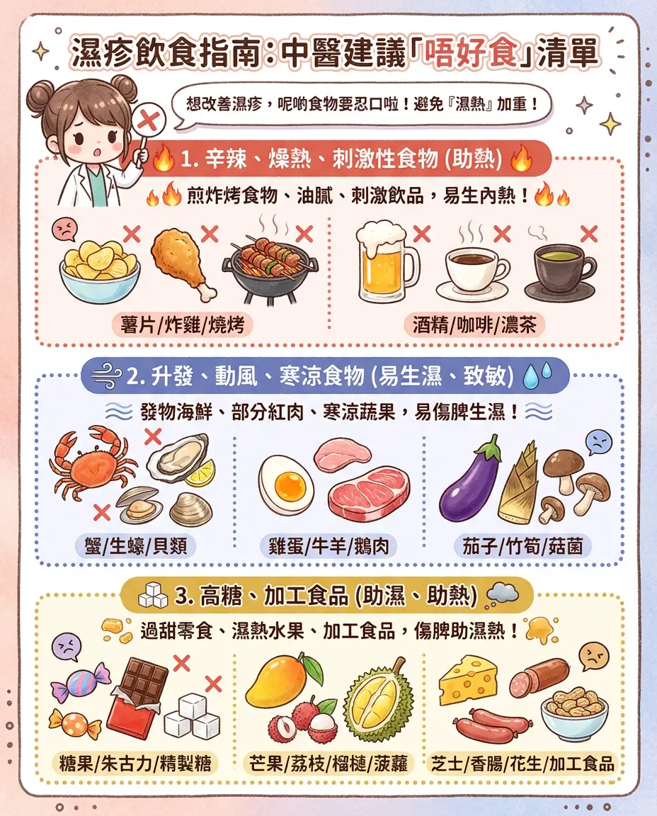 濕疹飲食指南：中醫建議「唔好食」清單