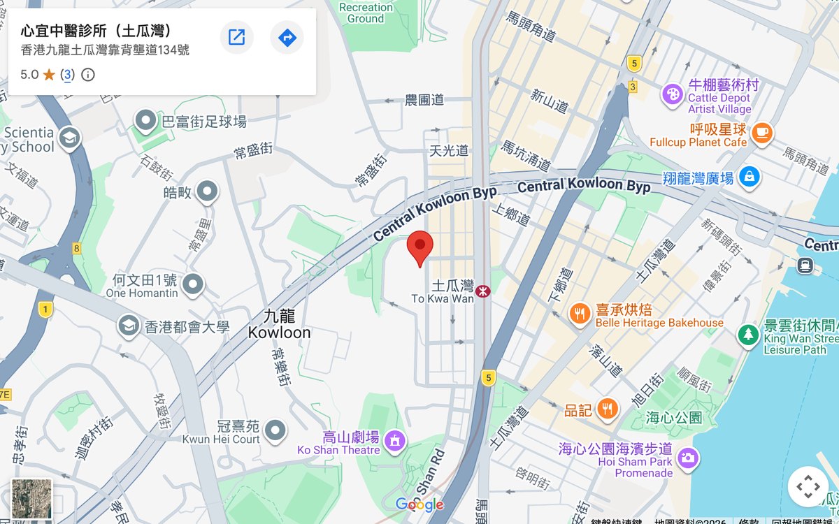 土瓜灣診所地圖